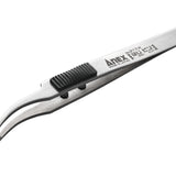 ANEX ラバーグリップ付 ステンレスピンセット【はじピン】 先丸鷲型120mm(SUS420J2)【ANEX_217-H】 - thumb 1