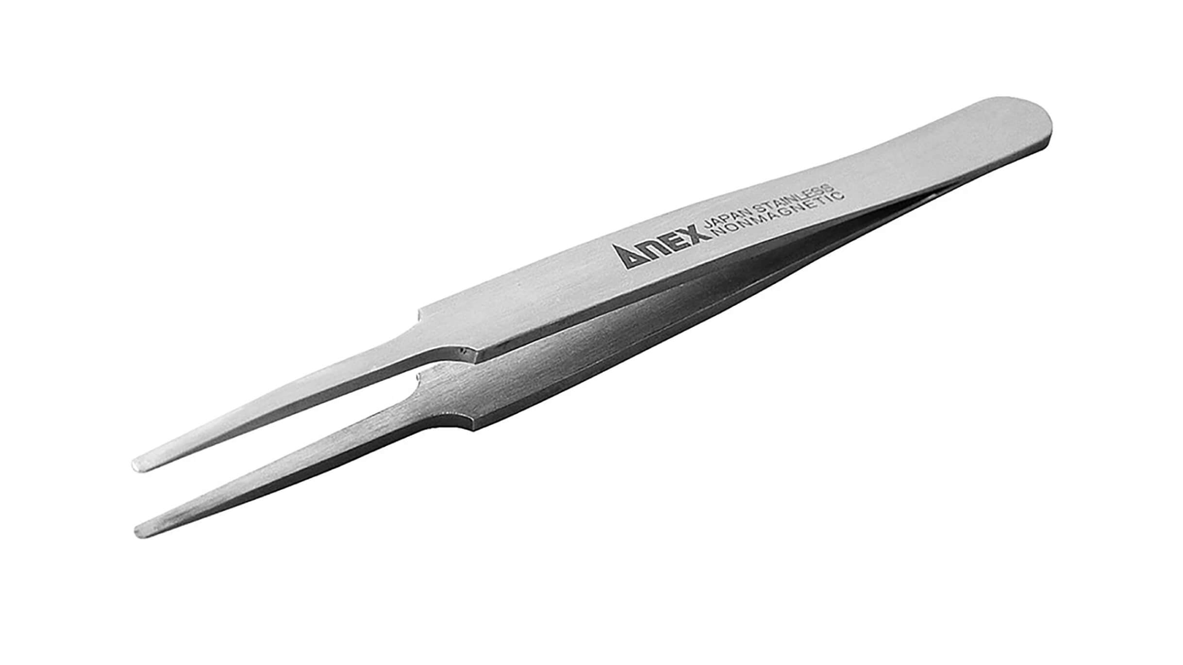 ANEX ステンレスピンセット 先丸型120mm （SUS304） 【ANEX_201