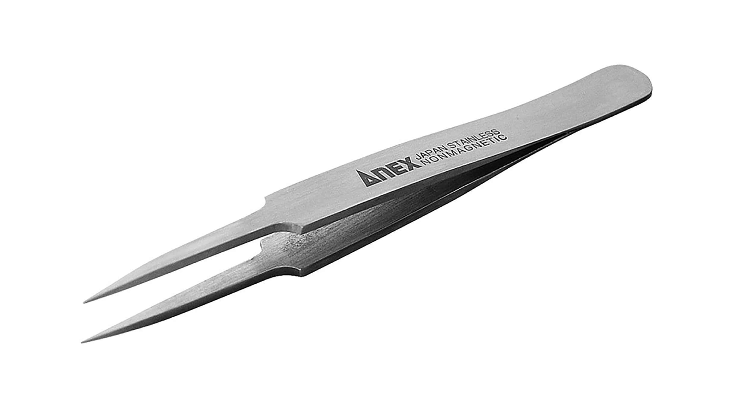 ANEX ステンレスピンセット 極細鋭型115mm （SUS304） 【ANEX_204