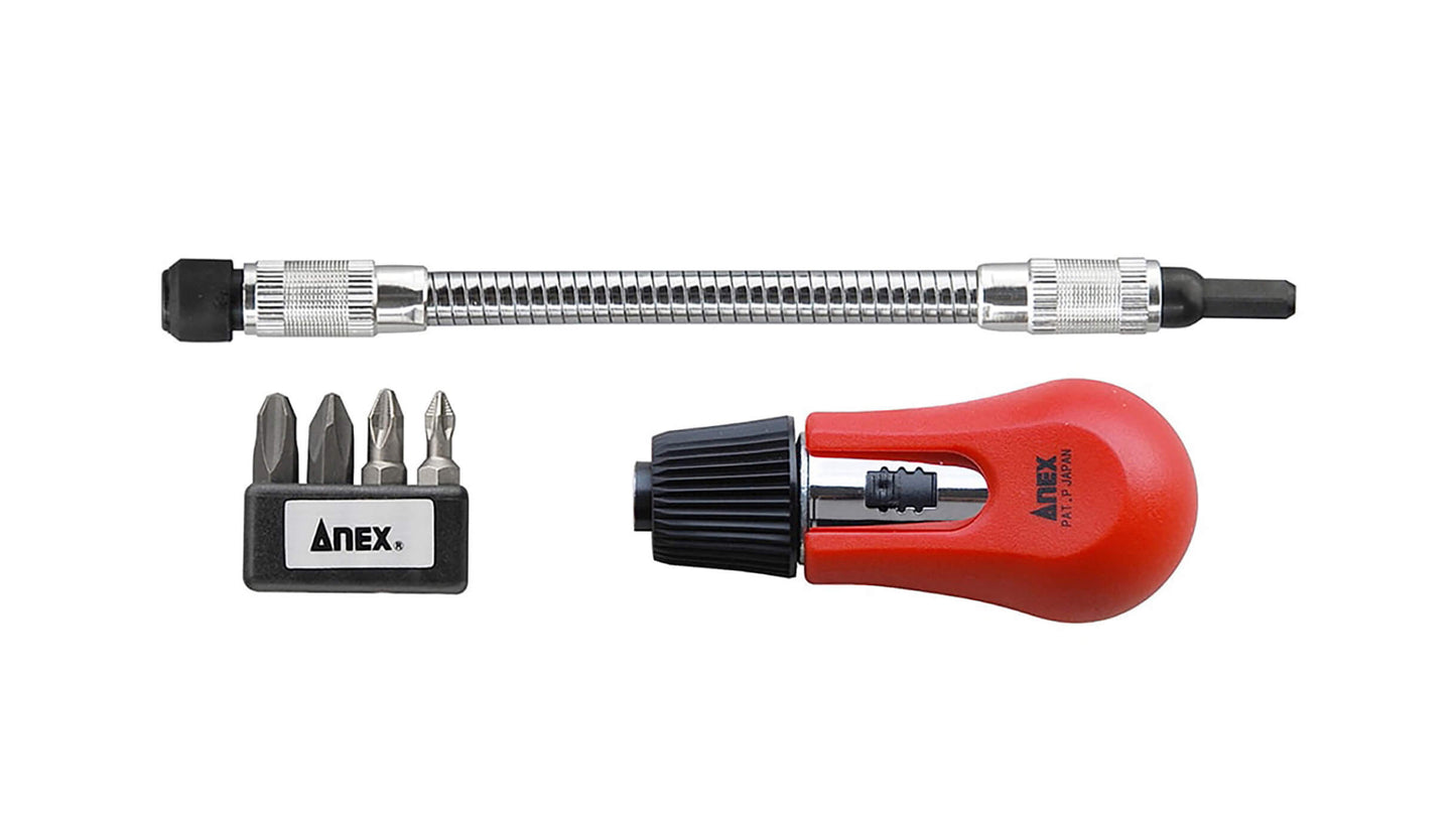 ANEX フレキシブルシャフト付 ラチェットドライバー 【ANEX_353】