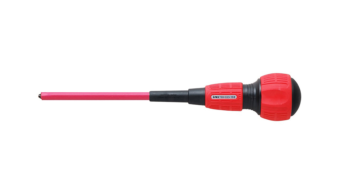 ANEX 短絡防止 絶縁ドライバー 電工タイプ +2×150 【ANEX_7800_7】