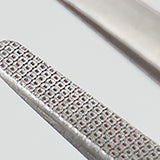 ANEX ラバーグリップ付 ステンレスピンセット【はじピン】先丸型120mm（SUS420J2）【ANEX_211-H】 - thumb 3
