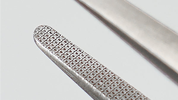 ANEX ラバーグリップ付 ステンレスピンセット【はじピン】　先丸鷲型120mm（SUS420J2）【ANEX_217-H】_2