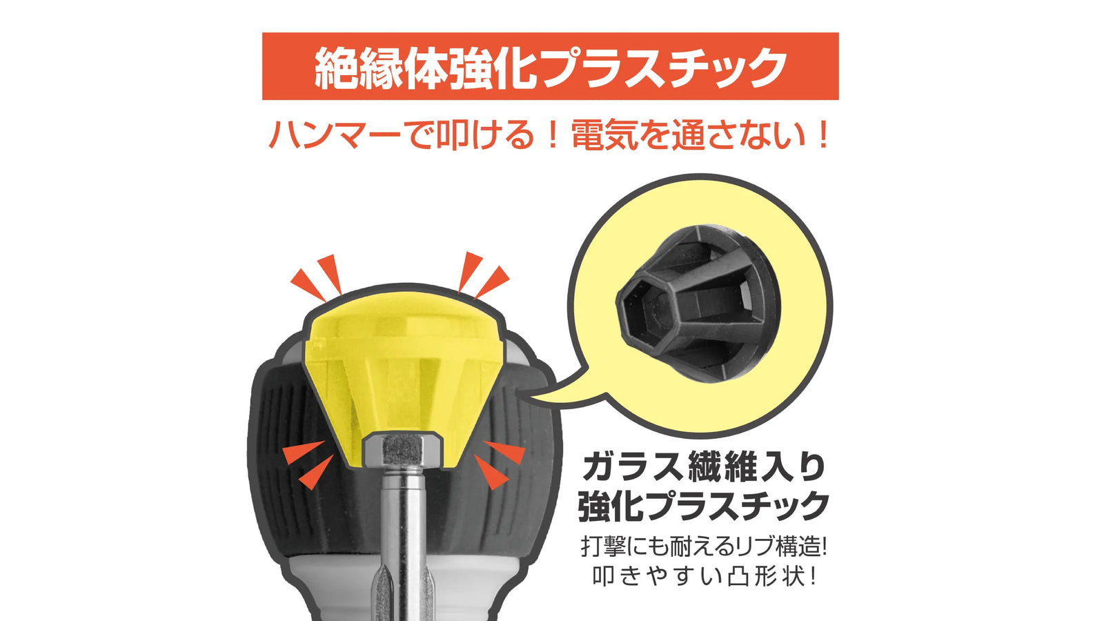 ANEX ビスブレーカードライバー　ワニドラ電工　ー6×100 【ANEX_7765】
