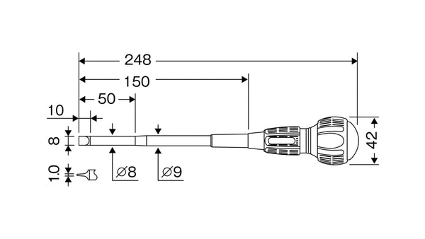 ANEX スリム絶縁ドライバー　-8×150 【ANEX_7900_12】_6