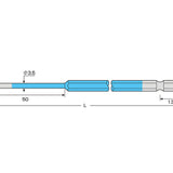 ANEX 六角レンチカラービット　1本組　H2×150 【ANEX_ACHX-2015】 - thumb 2