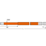 ANEX 六角レンチカラービット　1本組　H5×150 【ANEX_ACHX-5015】 - thumb 2