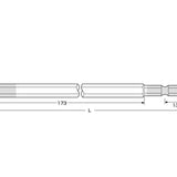 ANEX 六角レンチカラービット　1本組　H8×200 【ANEX_ACHX-8020】 - thumb 2