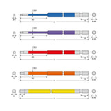 ANEX 六角レンチカラービット　5本組　150mm 【ANEX_ACHX5-150L】 - thumb 2