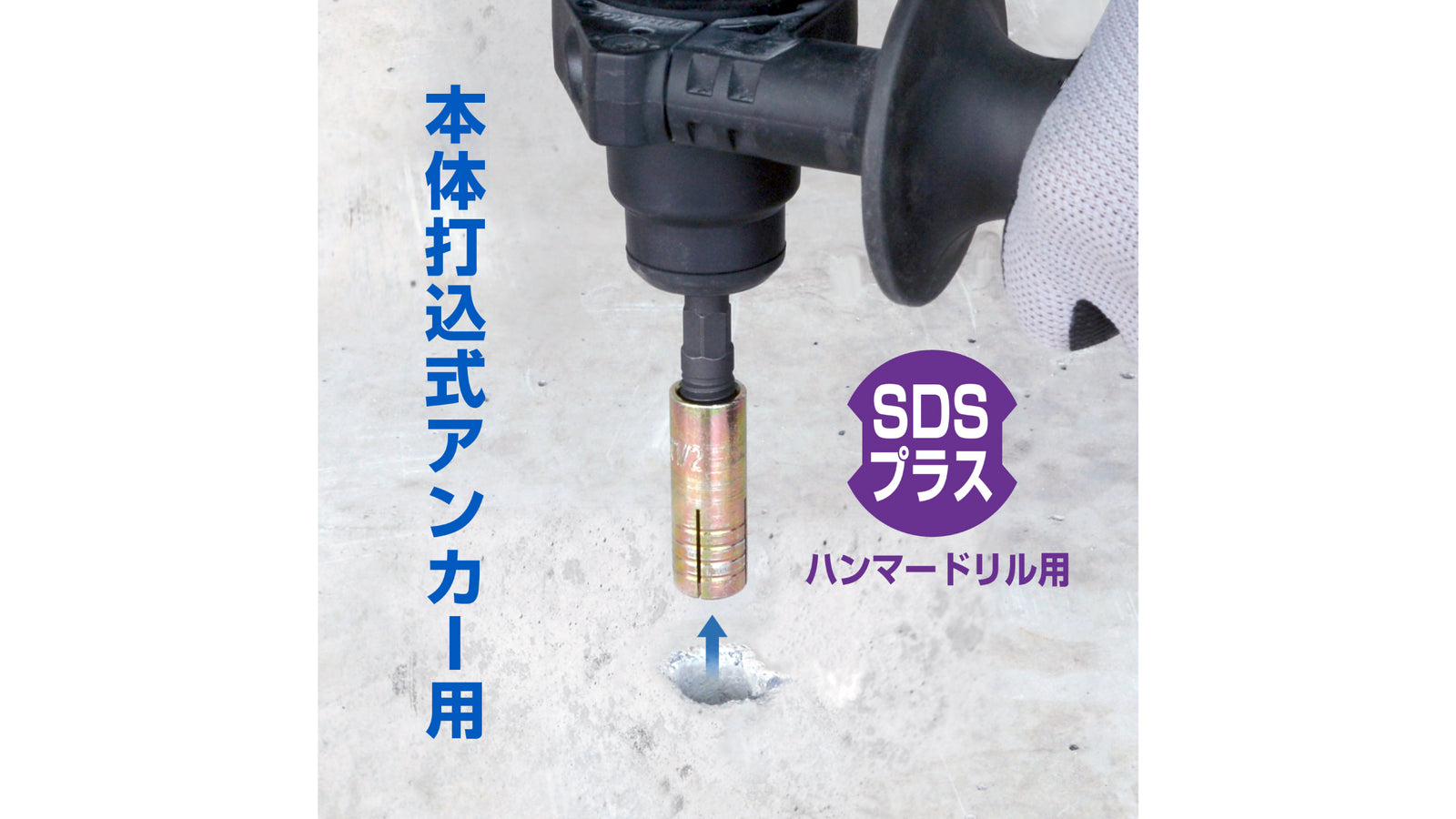 ANEX アンカー抜きビット　W1/2”（12.7ｍｍ）×50アンカー用　SDSプラスハンマードリル回転モード専用 【ANEX_AEB-450SDS】