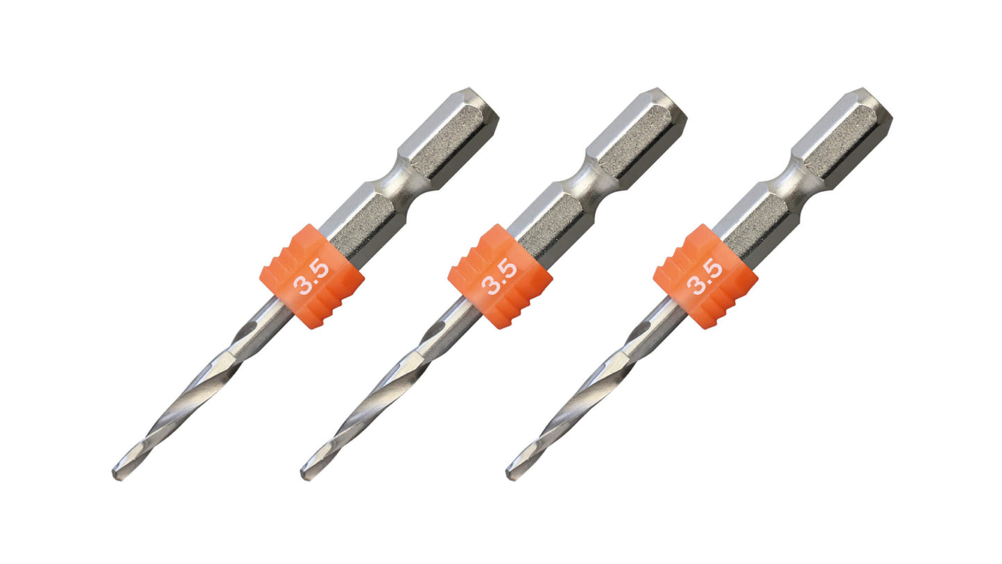 ANEX グリップ付下穴錐ショート 3本組　3.5mm【ANEX_AGKS3-035】