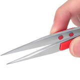 ANEX ラバーグリップ付　ステンレスピンセット　強力型120ｍｍ　（SUS410） 【ANEX_210】 - thumb 3