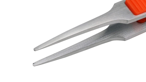 ANEX ラバーグリップ付　ステンレスピンセット　先丸型120ｍｍ　（SUS410） 【ANEX_211】_2