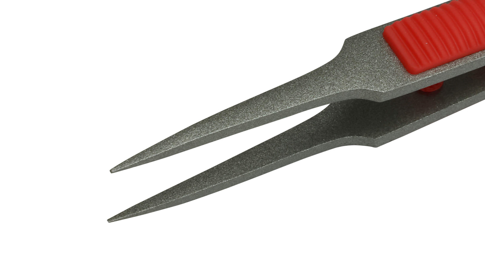 ANEX ラバーグリップ付　ステンレスピンセット　極細鋭型115ｍｍ　非粘着加工（SUS410） 【ANEX_224】