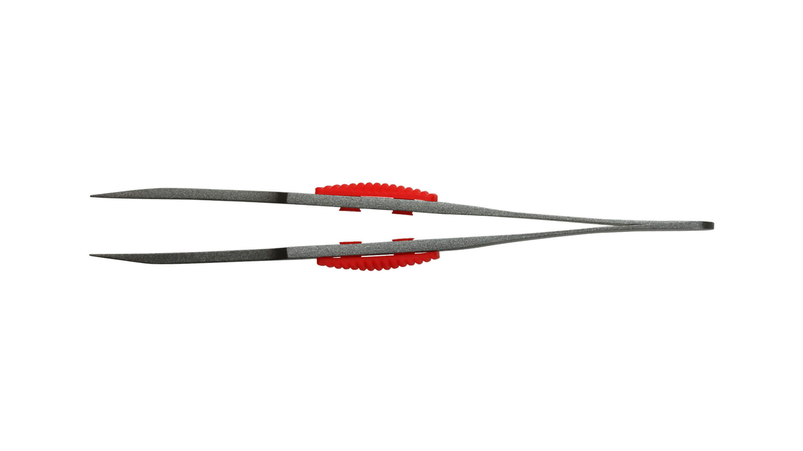 ANEX ラバーグリップ付　ステンレスピンセット　先細鷲型115ｍｍ　非粘着加工（SUS410） 【ANEX_225】