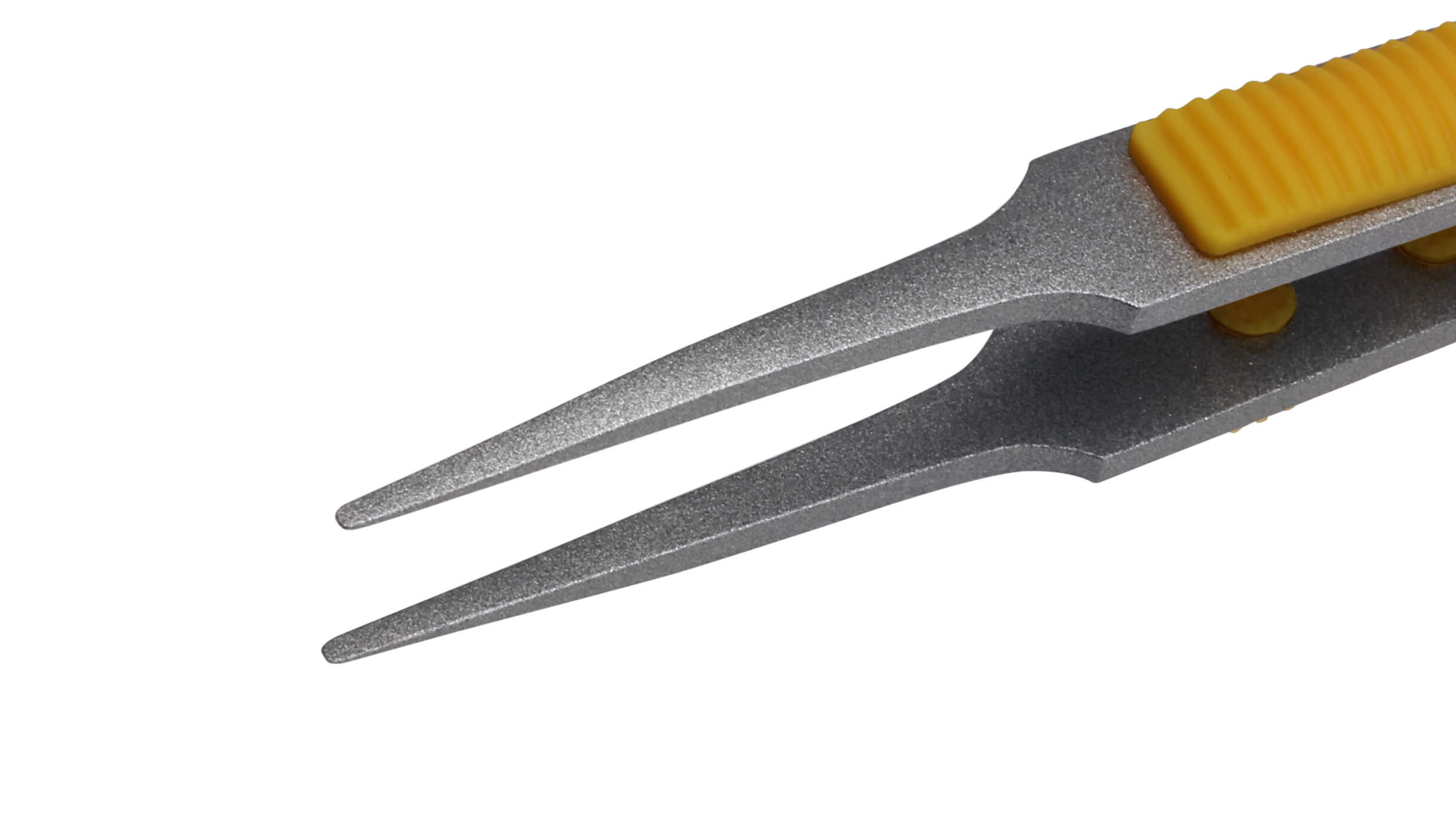ANEX ラバーグリップ付 ステンレスピンセット 先丸型120mm 非粘着
