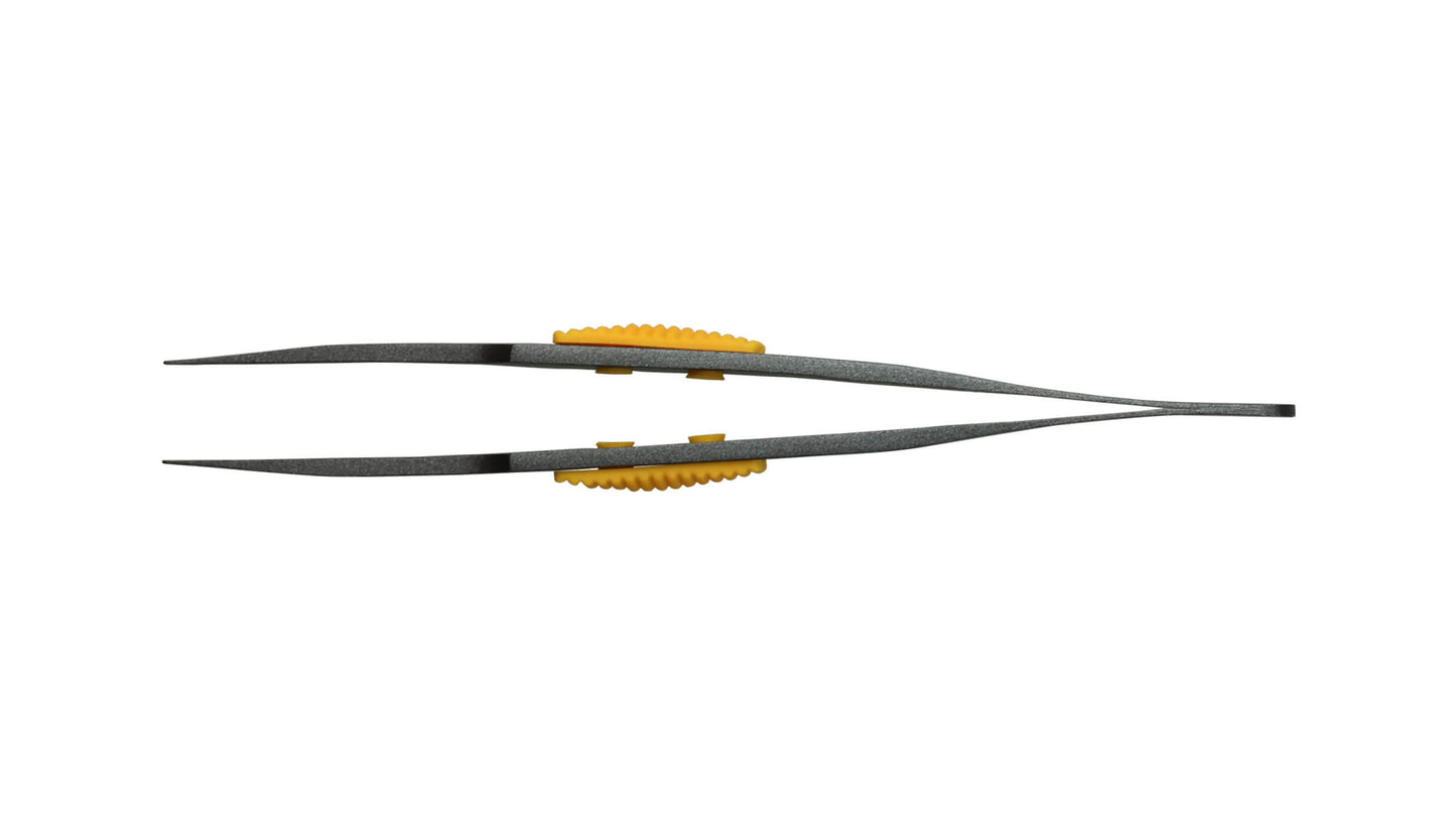 ANEX ラバーグリップ付　ステンレスピンセット　先丸型120ｍｍ　非粘着加工（SUS410） 【ANEX_226】
