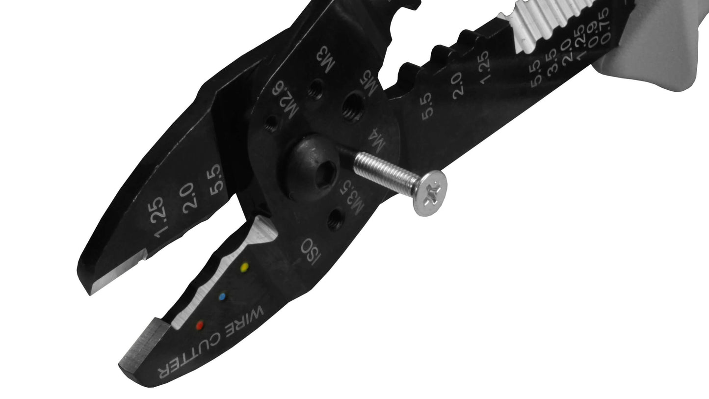 ツノダ 電工万能ペンチ（絶縁圧着端子・裸圧着端子用）230mm 【AP-02】