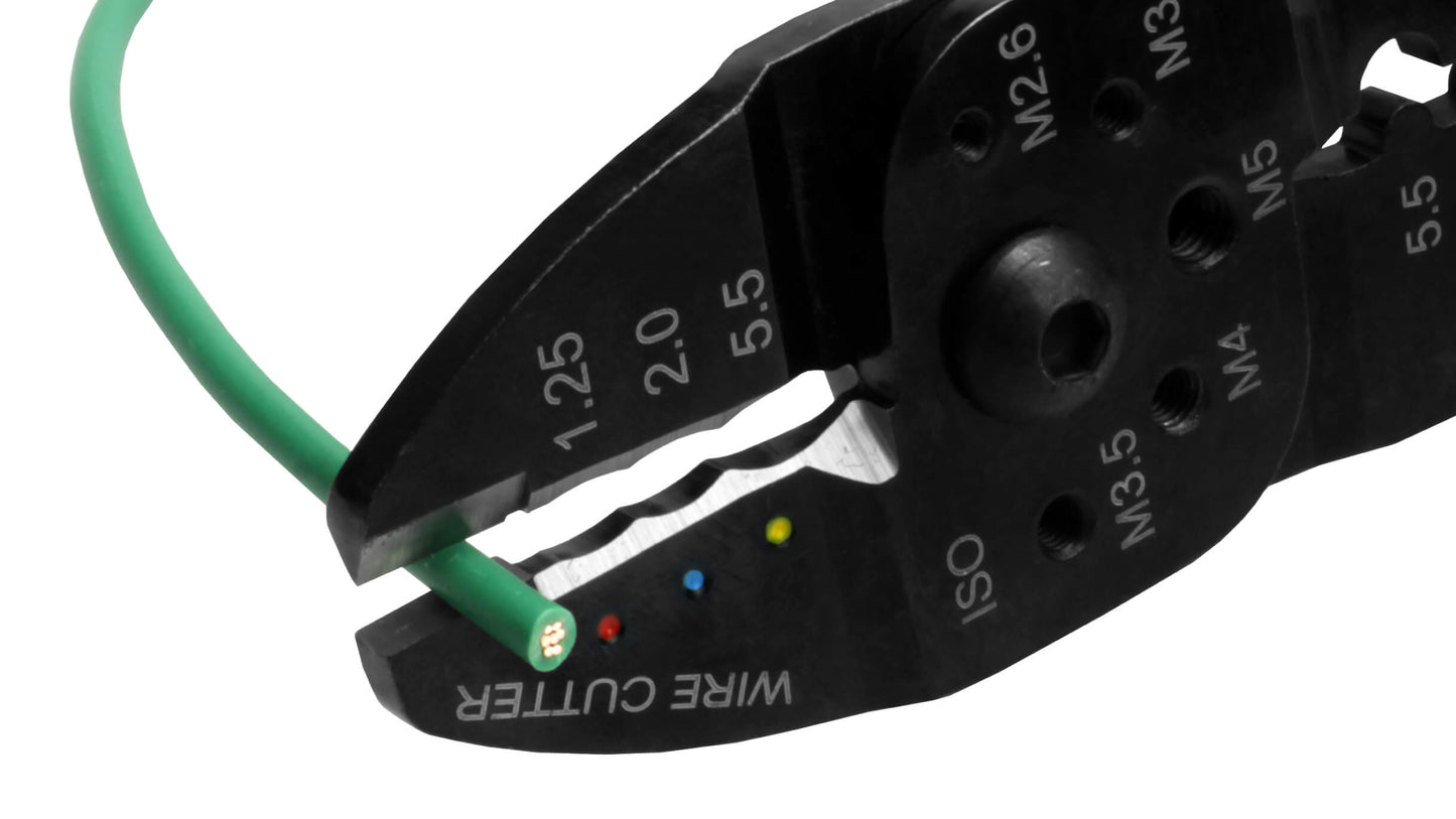 ツノダ 電工万能ペンチ（絶縁圧着端子・裸圧着端子用）230mm 【AP-02】