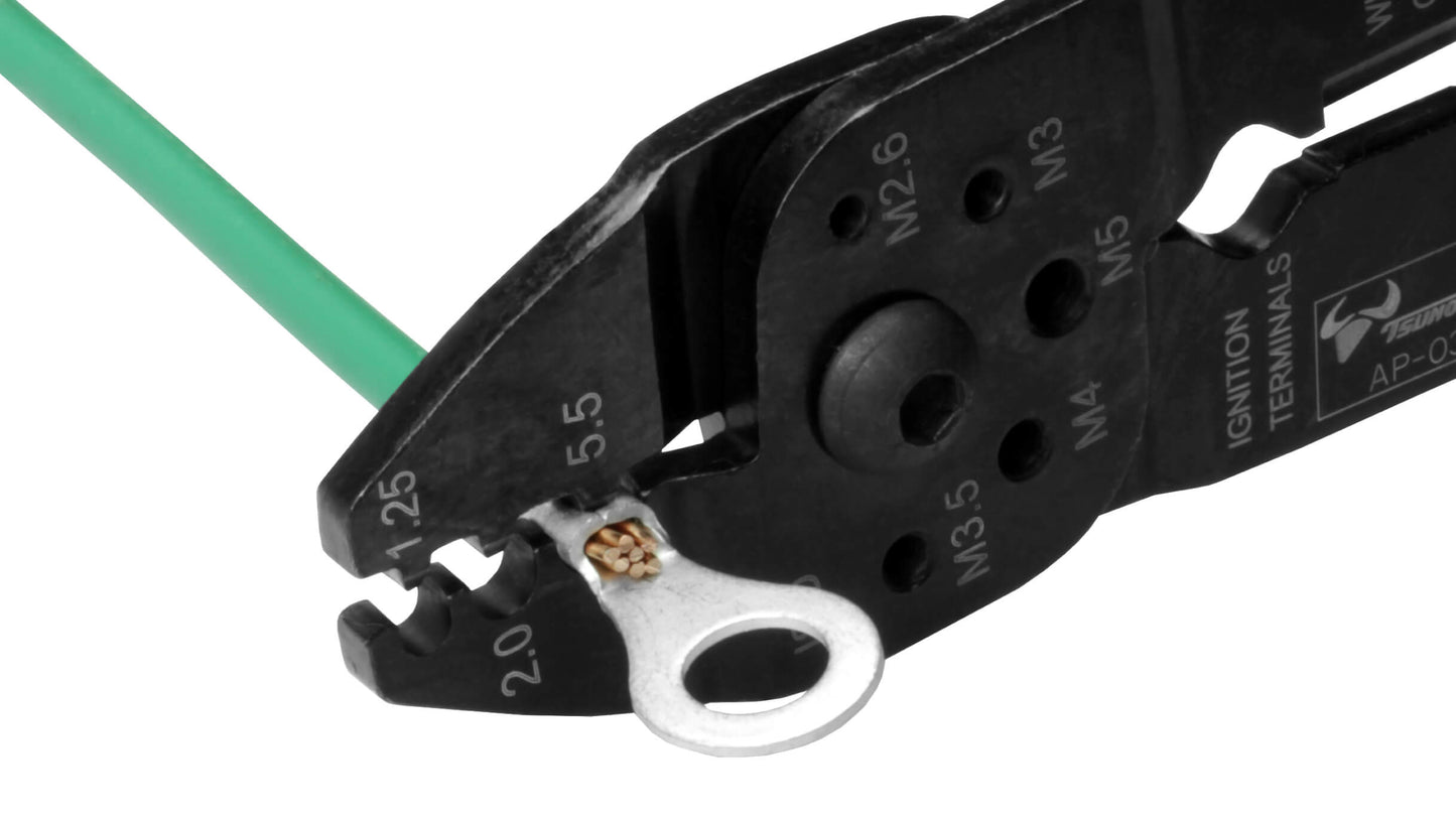 ツノダ 電工万能ペンチ（裸圧着端子用）230mm 【AP-03】