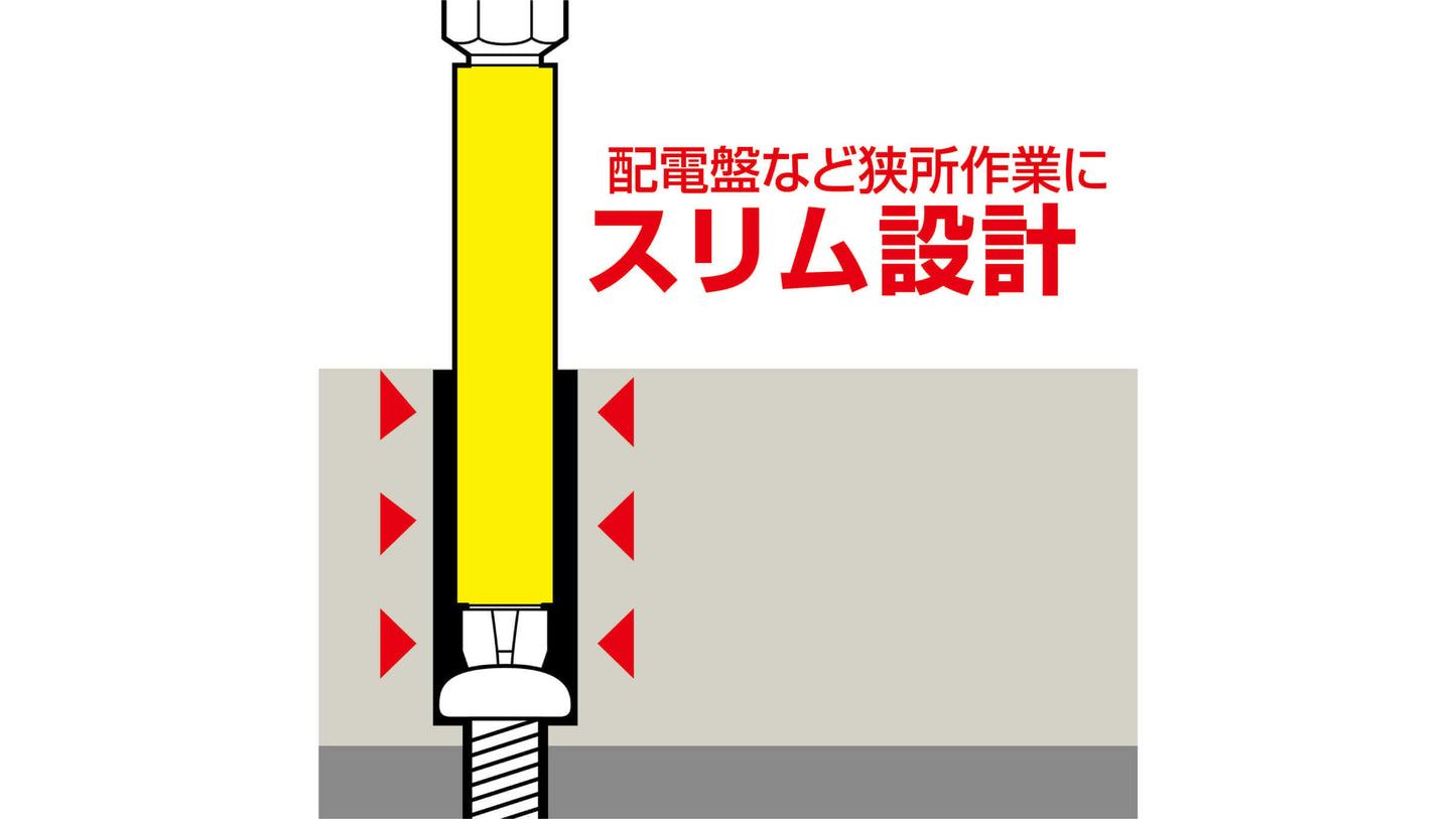 ANEX スリムチューブカラービット　1本組　＋2×65 【ANEX_ASP1-2065】