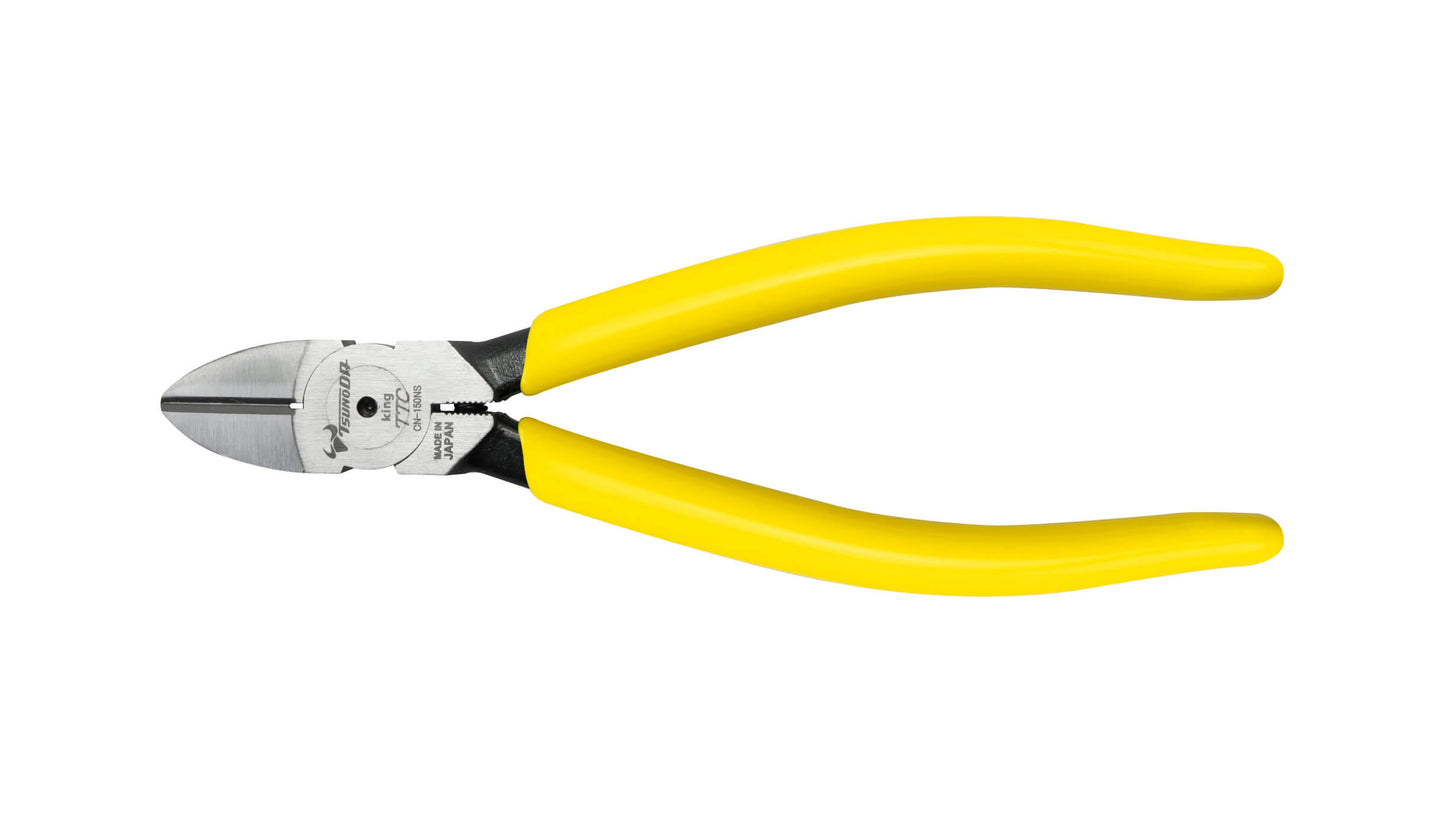 ツノダ 強力ニッパー 刃穴なし バネ付 150mm 【CN-150NS】