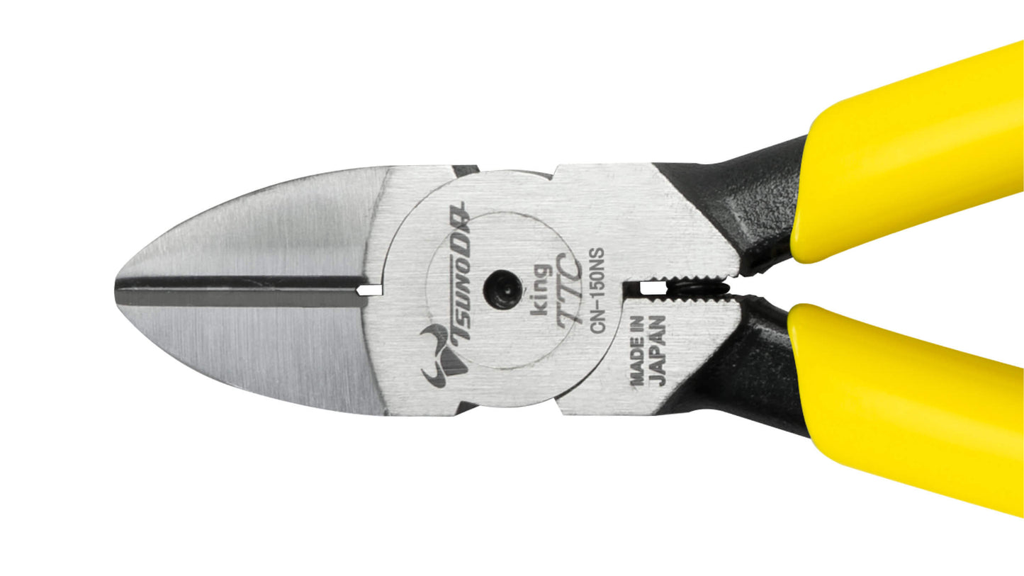 ツノダ 強力ニッパー 刃穴なし バネ付 150mm 【CN-150NS】