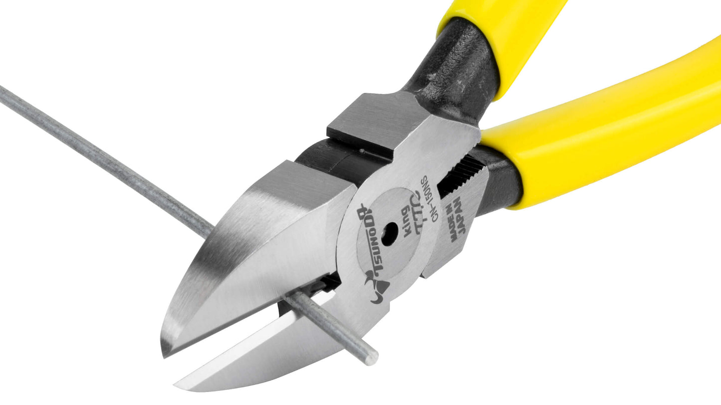 ツノダ 強力ニッパー 刃穴なし バネ付 150mm 【CN-150NS】