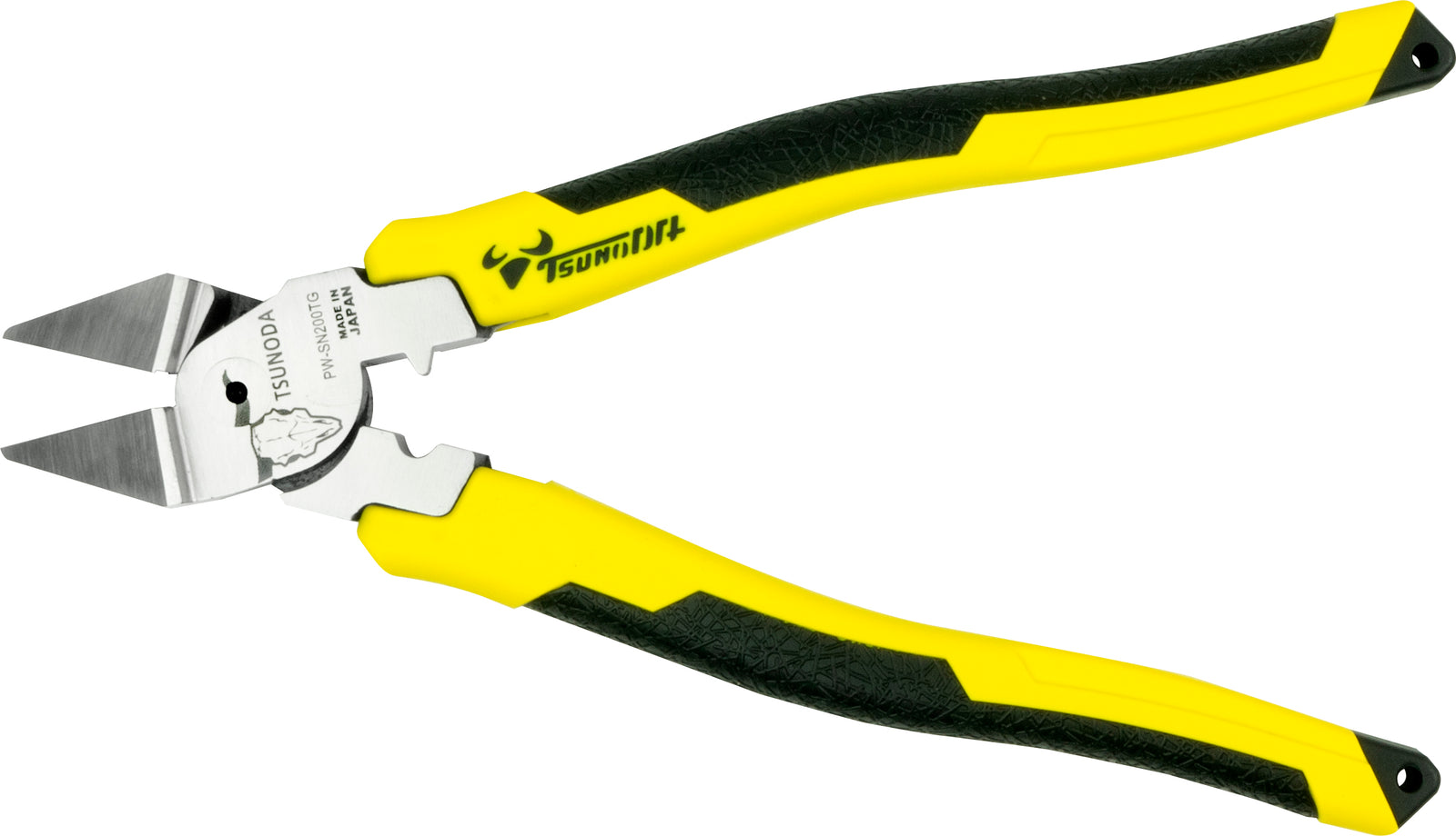 ツノダ 電工パワー斜めニッパー 200mm 【PW-SN200TG】