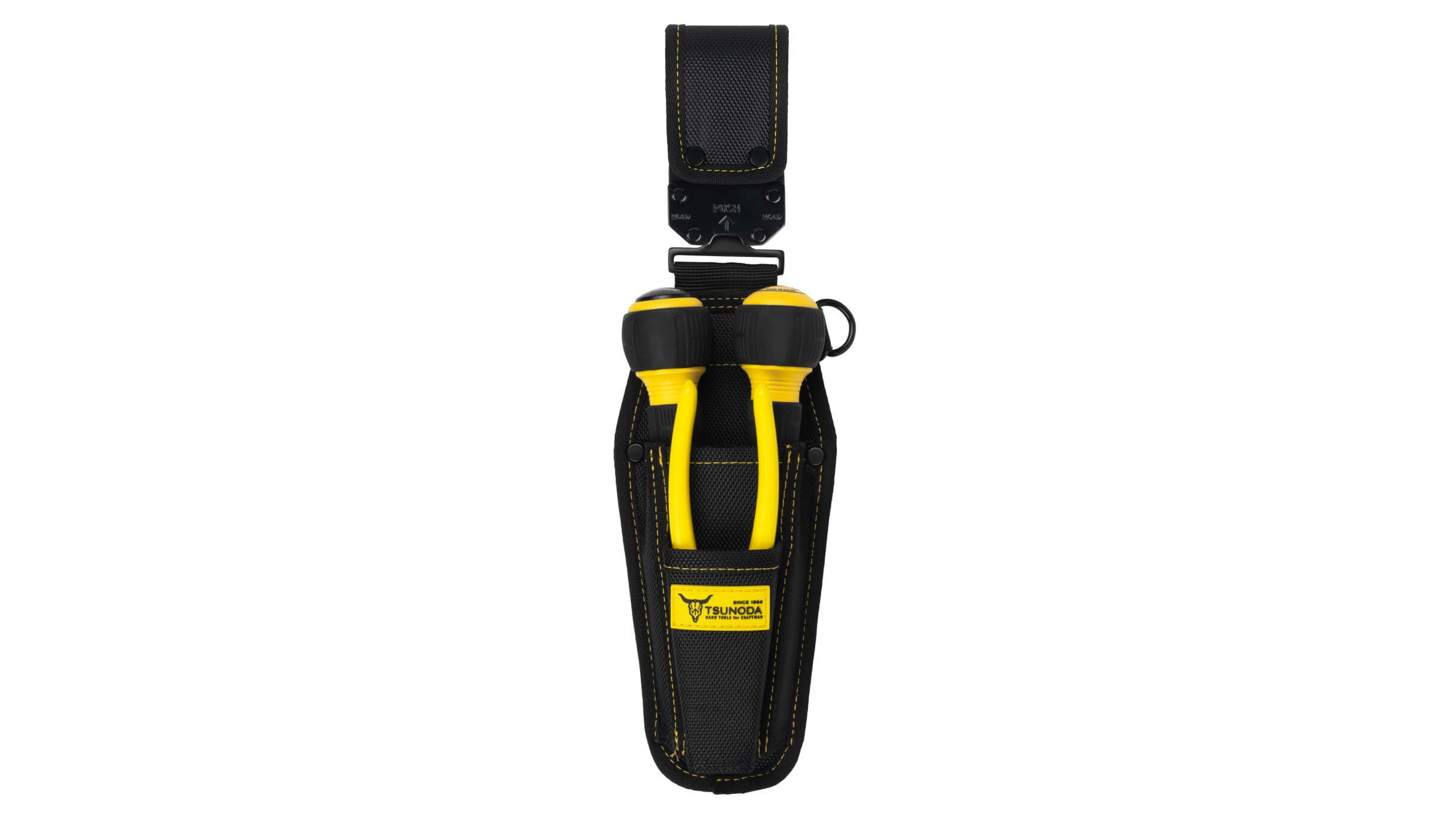 ツノダ LOCX 着脱式ドライバー・ペンチ差し 2段 バックル付【LX-SDI2B