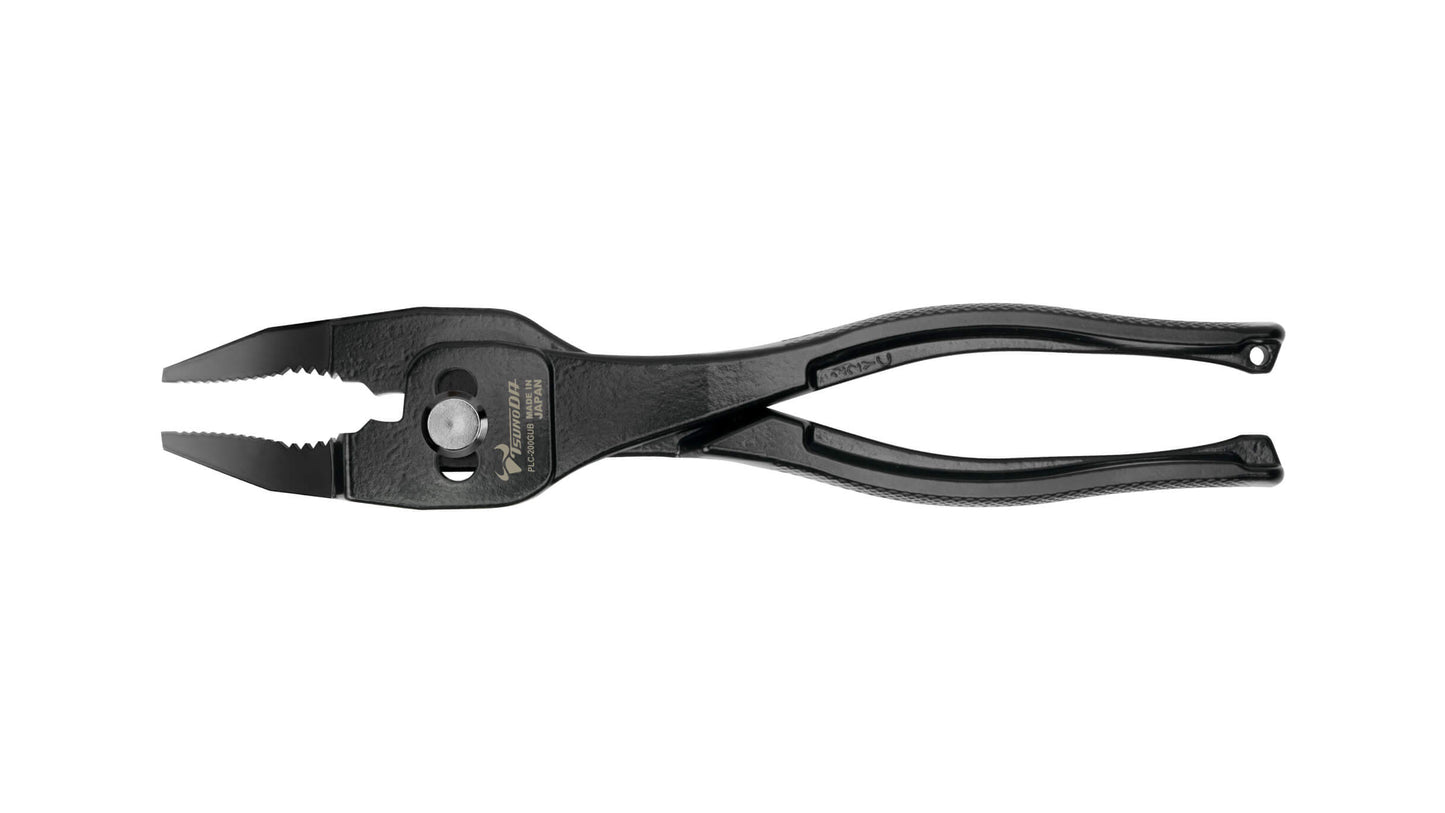 ツノダ 極・薄型ホールドプライヤー　ベントタイプ　200mm 【PLC-200GUB】