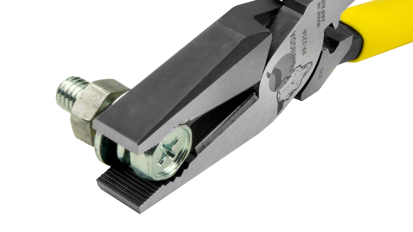 ツノダ 電工パワーペンチ　圧着機能付 225mm 【PP-225A】