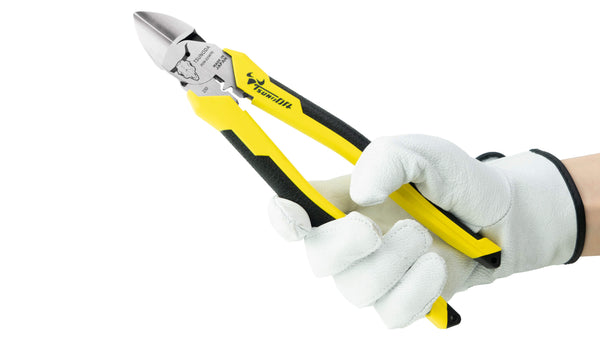 ツノダ 電工パワー薄刃ニッパー　圧着機能付 225mm 【PUN-225ATG】_13