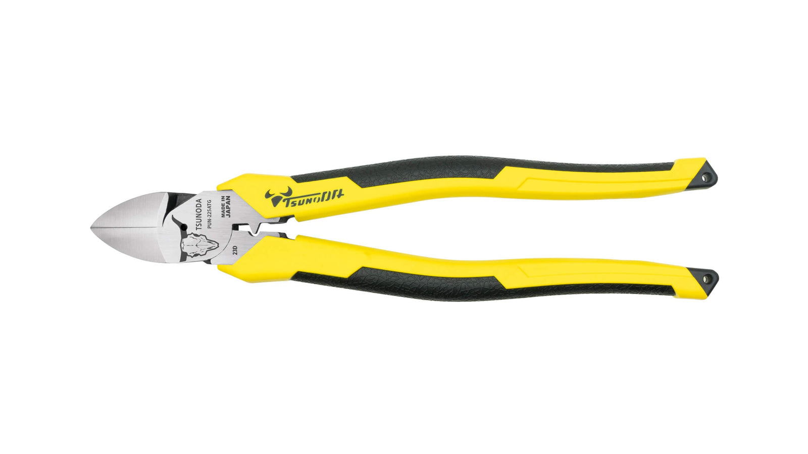 ツノダ 電工パワー薄刃ニッパー　圧着機能付 225mm 【PUN-225ATG】