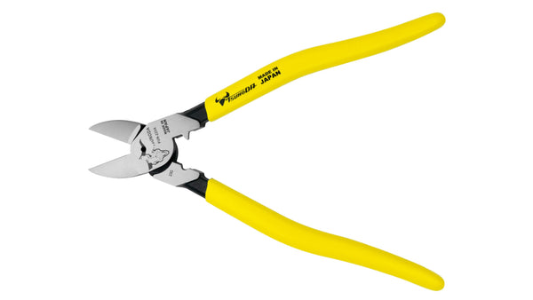 ツノダ 電工パワー薄刃ニッパー　圧着機能付 225mm 【PUN-225A】_3