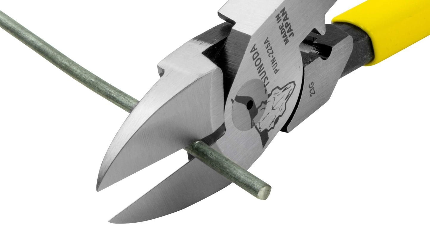 ツノダ 電工パワー薄刃ニッパー　圧着機能付 225mm 【PUN-225A】