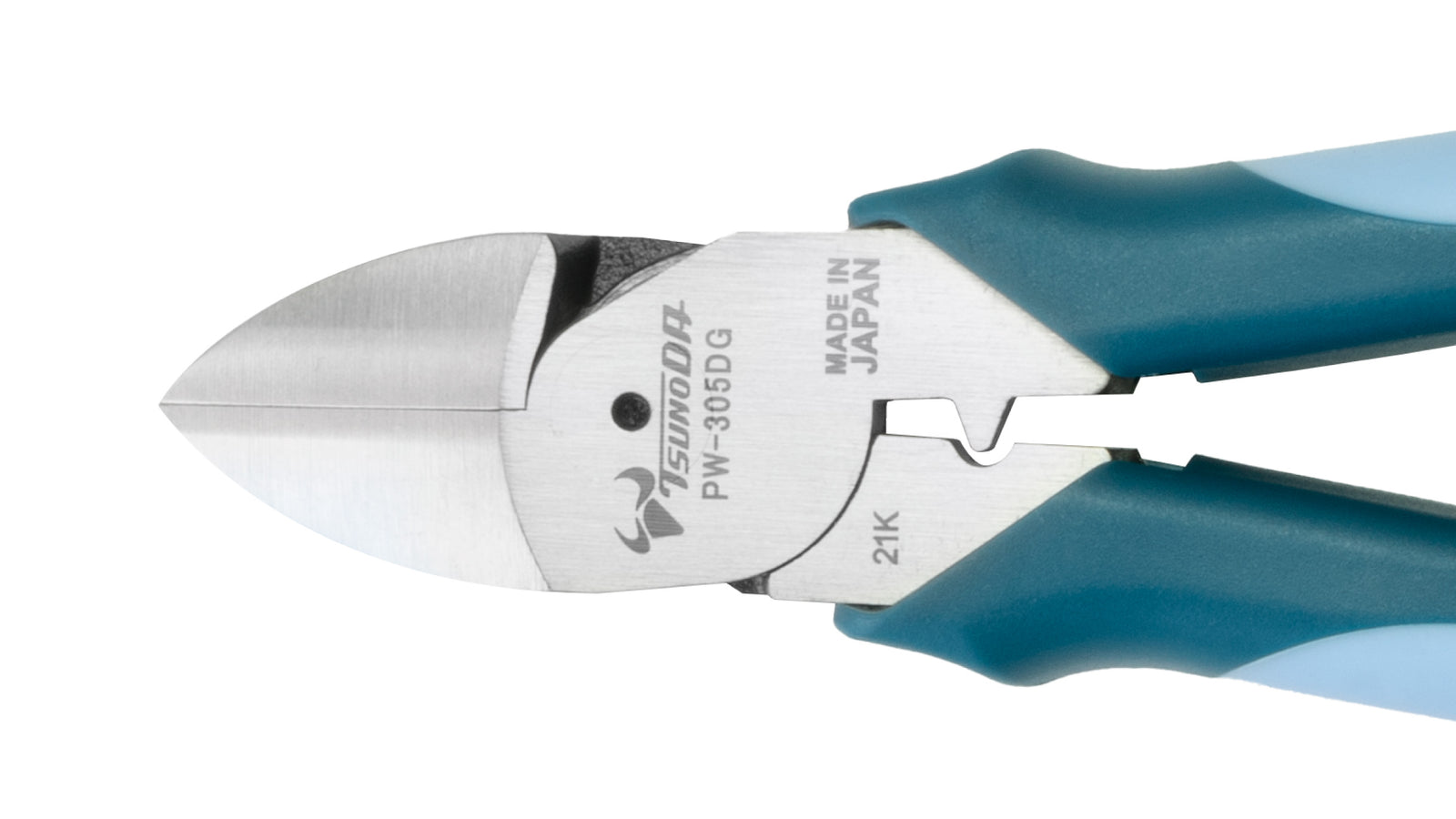 ツノダ パワー薄刃ニッパー (偏芯ﾃｺ原理採用） 225mm 【PW-305DG】
