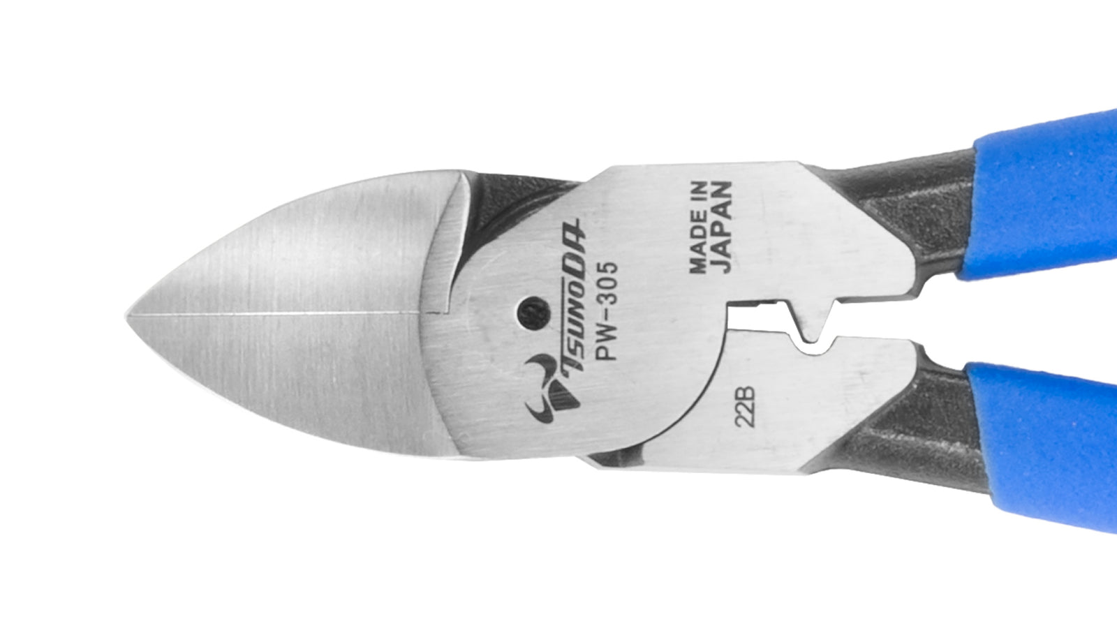 ツノダ 電工パワーニッパー（薄刃）圧着機能付 225mm 【PW-305】