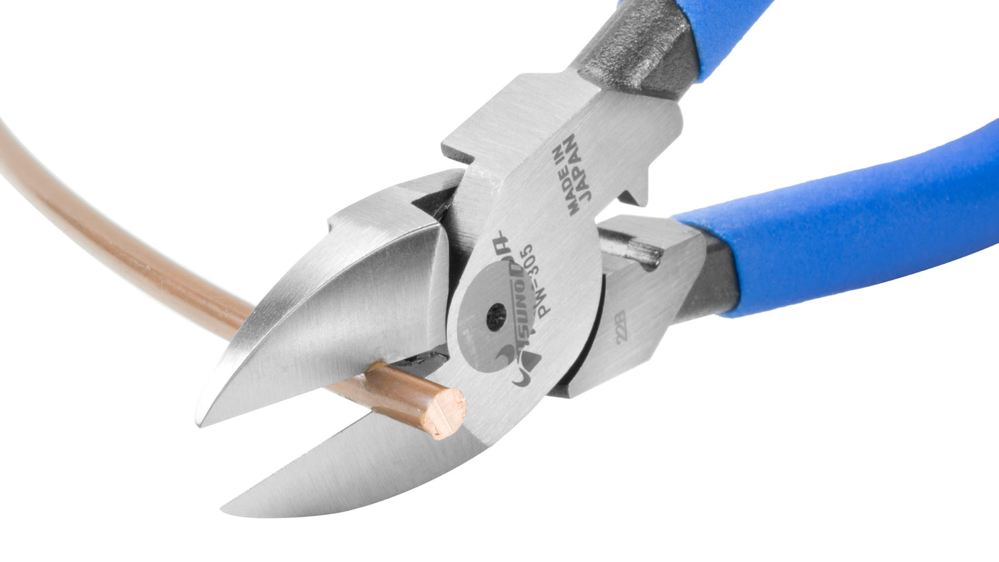 ツノダ 電工パワーニッパー（薄刃）圧着機能付 225mm 【PW-305】