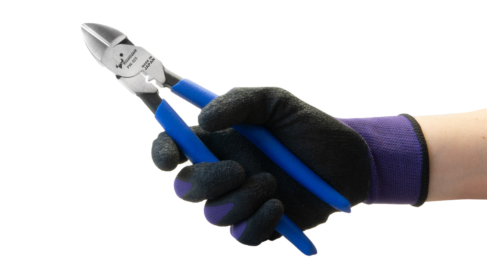 ツノダ 電工パワーニッパー（強力刃）圧着機能付 225mm 【PW-325】