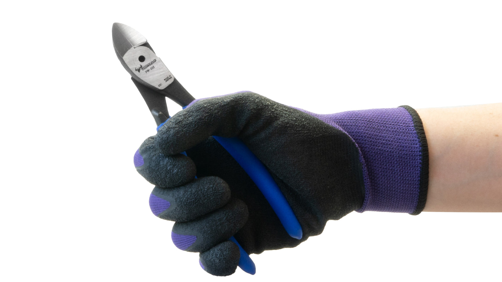 ツノダ 電工パワーニッパー（薄刃） 160mm 【PW-332】