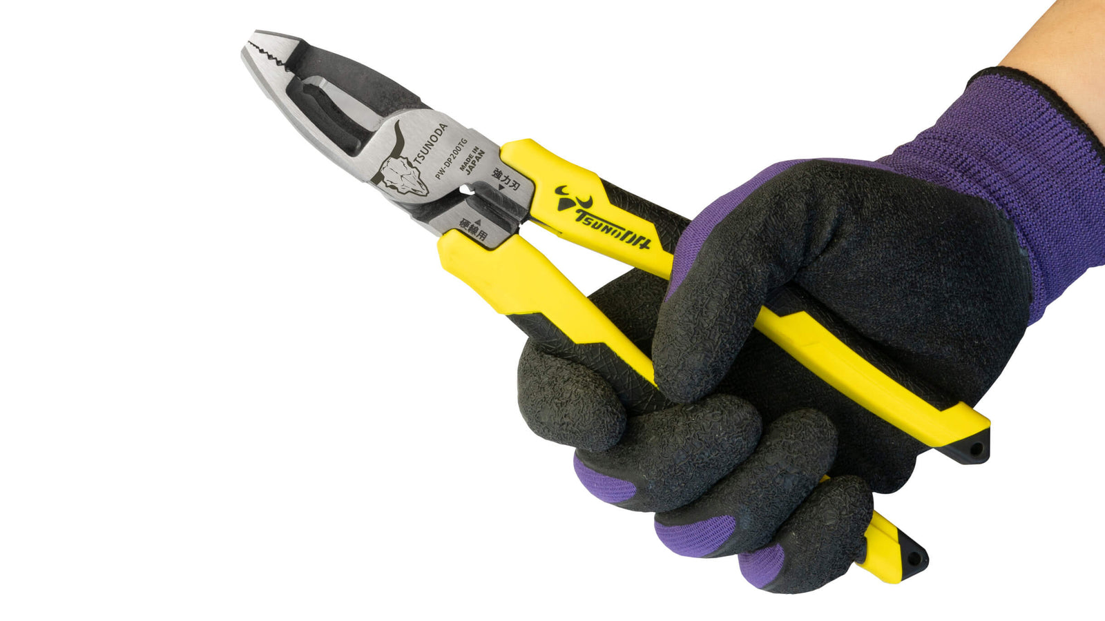 ツノダ 電工パワーVAペンチ 200mm 【PW-DP200TG】