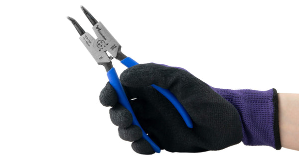 ツノダ スナップリングプライヤー軸用曲爪（バネ付） 175mm 【SEB-175P】_8