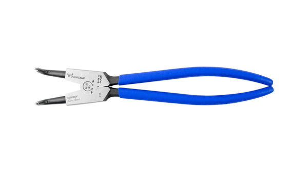 ツノダ スナップリングプライヤー軸用曲爪（バネ付） 230mm 【SEB-230P】_2