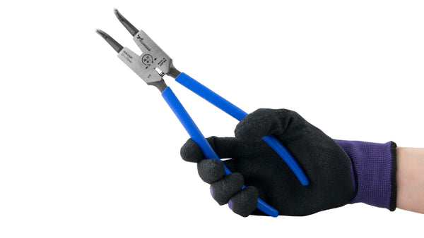 ツノダ スナップリングプライヤー軸用曲爪（バネ付） 230mm 【SEB-230P】_8