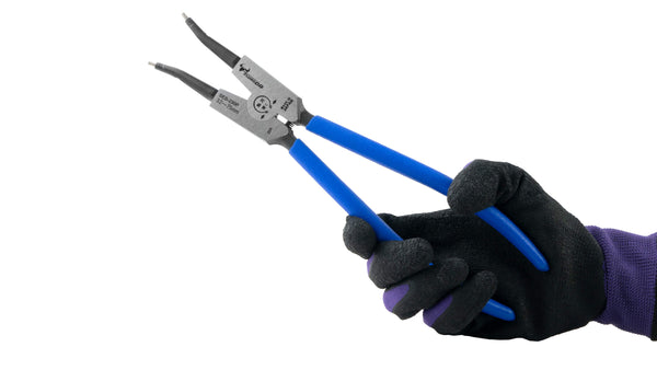 ツノダ スナップリングプライヤー軸用直爪（バネ付） 230mm 【SES-230P】_8