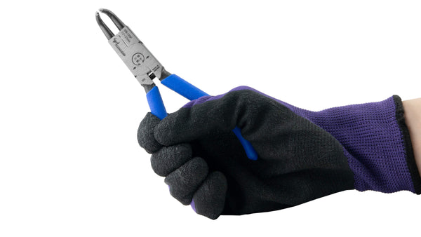 ツノダ スナップリングプライヤー穴用曲爪（バネ付） 125mm 【SIB-125P】_8