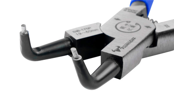 ツノダ スナップリングプライヤー穴用曲爪（バネ付） 175mm 【SIB-175P】_3