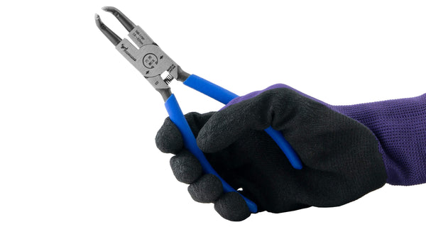 ツノダ スナップリングプライヤー穴用曲爪（バネ付） 175mm 【SIB-175P】_8