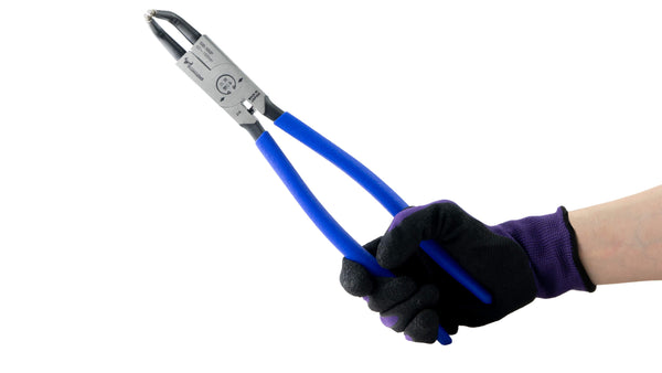 ツノダ スナップリングプライヤー穴用曲爪（バネ付） 300mm 【SIB-300P】_8